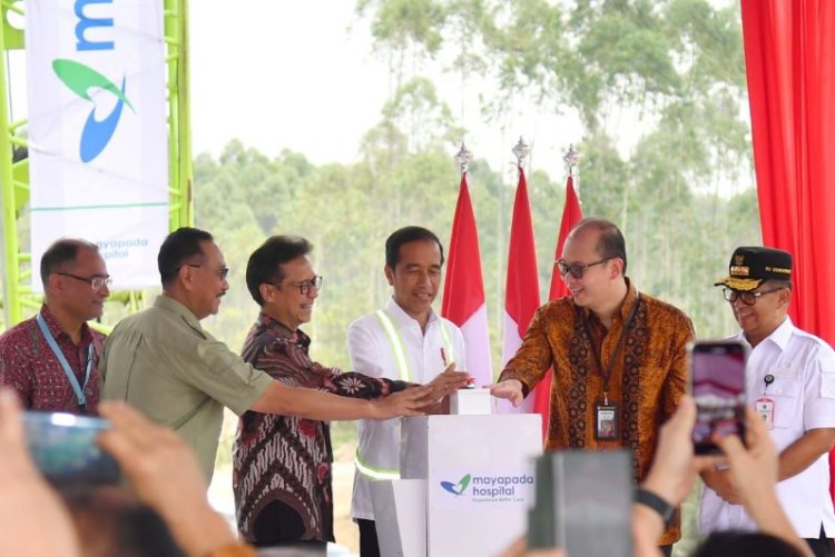 Groundbreaking RS Mayapada, Presiden Jokowi Minta Pasien BPSJ Diberikan Pelayanan Terbaik di RS Mayapada IKN