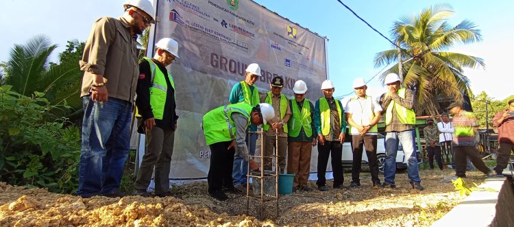 Groundbreaking Pelaksanaan Pembangunan Jalan di Kecamatan Sandaran Resmi Dimulai Oleh Bupati Kutai Timur